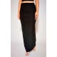 Black Soft Touch Ruched Back Maxi Skirt