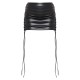 Premium Black Faux Leather Lace Front Micro Mini Skirt