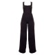 Black Woven Cut Out Bow Detail Jumpsuit