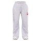 Grey Marl Cherry Print Oversized Wide Leg Sweatpants