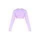 PRETTYLITTLETHING Tape Baby Pink Long Sleeve PJ Top