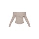 Mocha Luxe Knit Fold Over Top