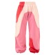 Baby Pink Color Block Sweat Cuffed Oversized Sweatpants