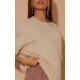 Cotton Sand Oversized T-Shirt