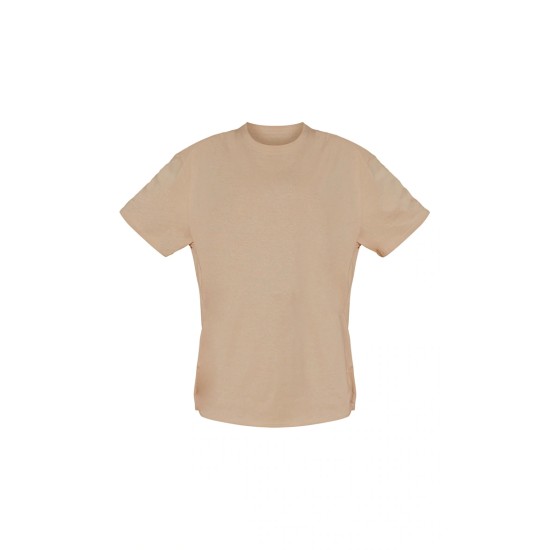 Cotton Sand Oversized T-Shirt