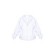 White Oversized Zip Up Plain Front Hoodie